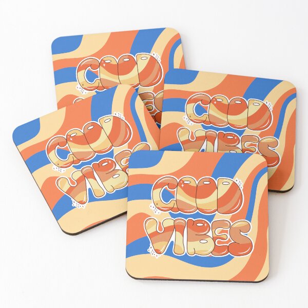 Item preview, Retro groovy postcard. Good vibes. Hand-drawn lettering. designed and sold by creativecornr.