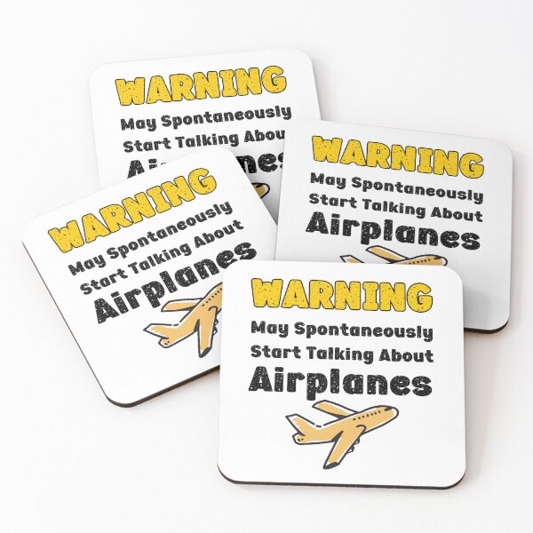 Item preview, Warning May Spontaneously Start Talking About Airplanes designed and sold by SaritasShop.