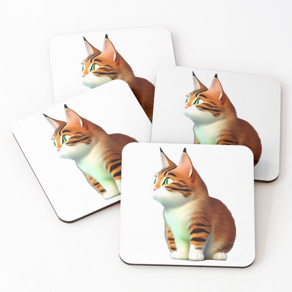 Artikelvorschau, Entzückende Tubby-Orange-Katze mit Minx-Ohren entworfen und verkauft von artmangos.