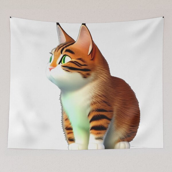 Item preview, Adorable Tubby Orange Cat with Minx Ears designed and sold by artmangos.