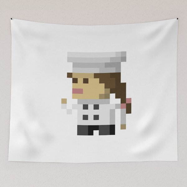 Item preview, Pixel Art Lady Chef | Culinary Expert Design for Foodies and Gamers designed and sold by anycolorart.