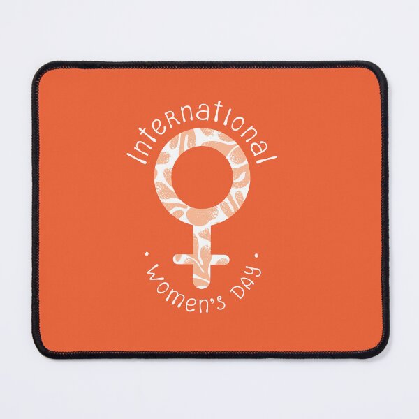 Item preview, International Women's Day illustration with abstract floral background and feminism symbol. designed and sold by creativecornr.