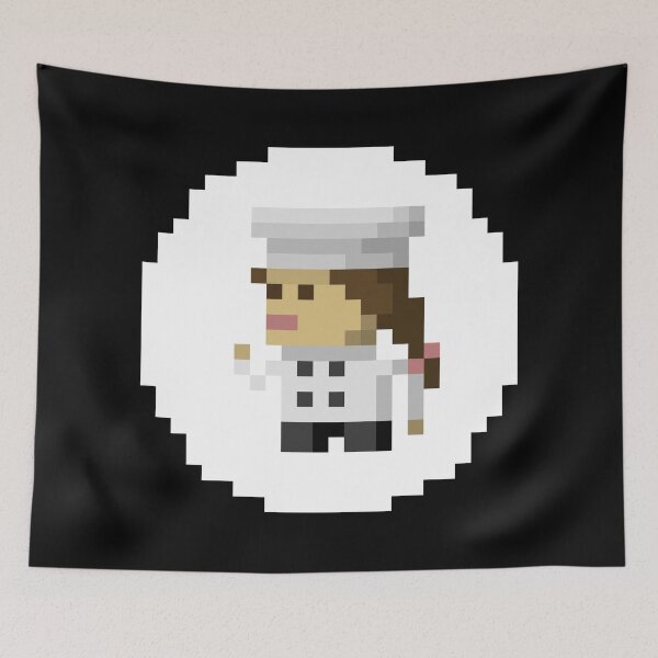 Item preview, Pixel Art Lady Chef | Culinary Expert Design for Foodies and Gamers designed and sold by anycolorart.