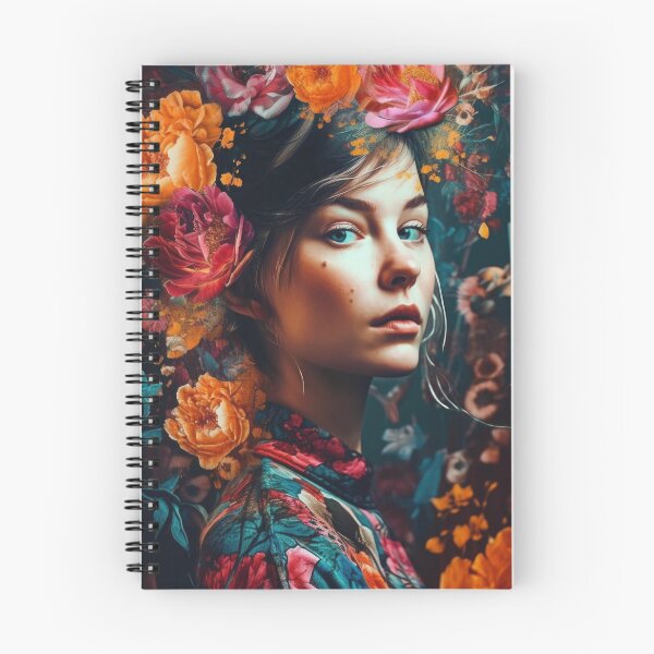 Item preview, Ukrainian Flower Crown Girl - Animated Art Print designed and sold by FireScreen.