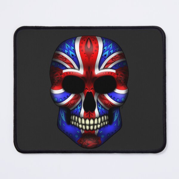 Item preview, U.K. Flag Suger Skull designed and sold by BlackJeuel.