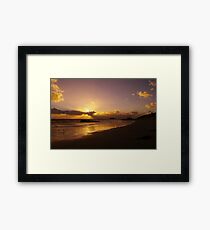 Sun Down of the New Year Framed Print