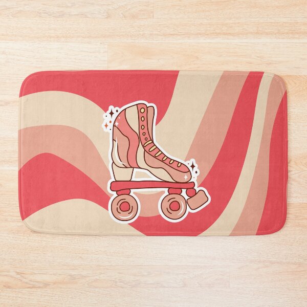 Item preview, Retro groovy roller skates in 60s, 70s, 80s style.	 designed and sold by creativecornr.