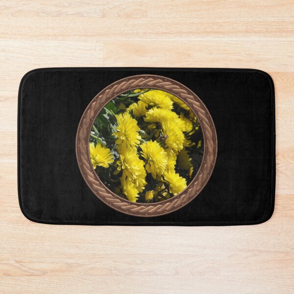 Item preview, Yellow Chrysanthemums Flowers in Celtic Circle Frame 1 designed and sold by Swabcraft.