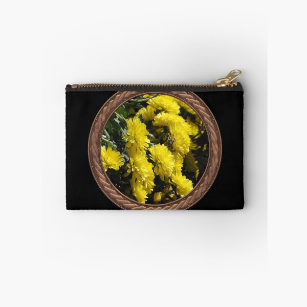 Item preview, Yellow Chrysanthemums Flowers in Celtic Circle Frame 1 designed and sold by Swabcraft.