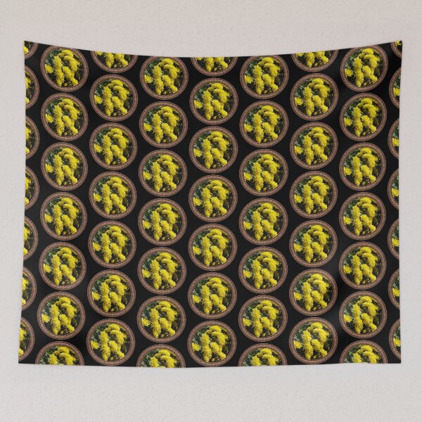 Item preview, Yellow Chrysanthemums Flowers in Celtic Circle Frame 1 designed and sold by Swabcraft.
