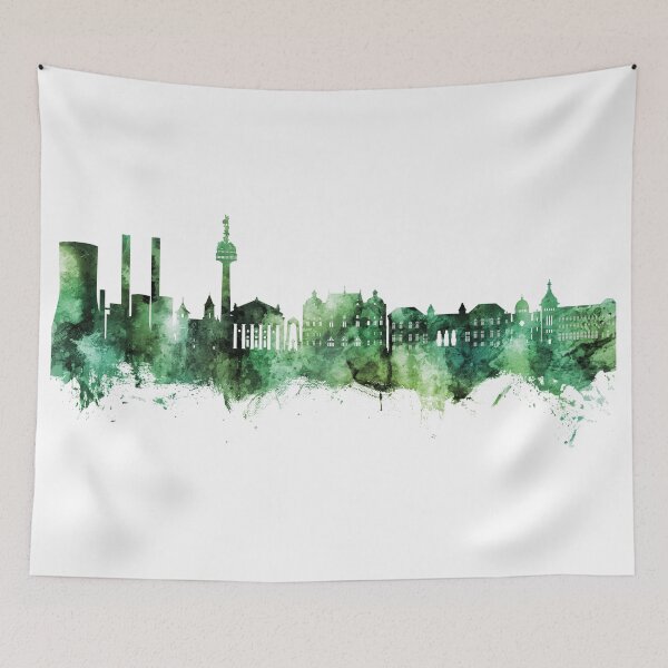 Aperçu de l'œuvre Galati Romania Skyline créée et vendue par ArtPrints.
