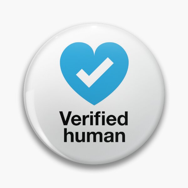 Item preview, Verified Human Checkheart designed and sold by avperth.