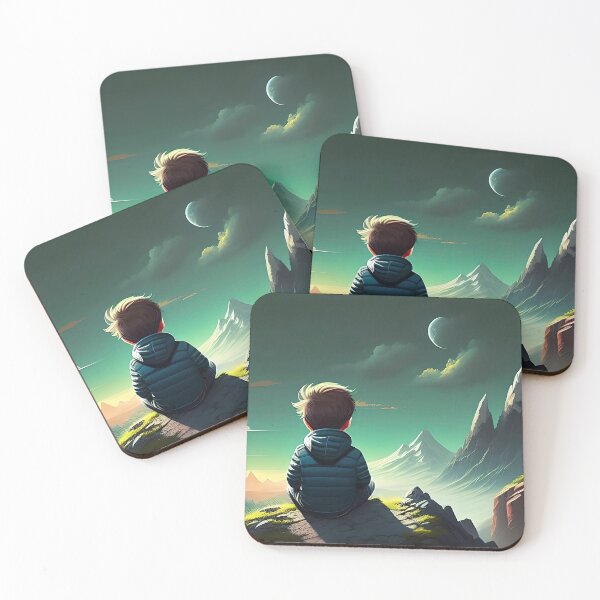 Item preview, Small boy looking at dawn designed and sold by ansaharju.