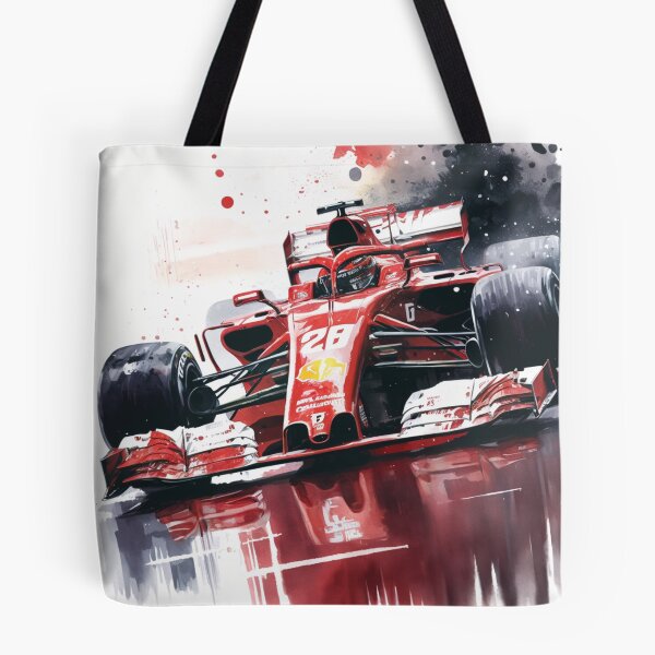 Item preview, Sebastian Vettel 2019 Ferrari SF90 F1 Watercolour Painting Print  designed and sold by PicTechNowArt.