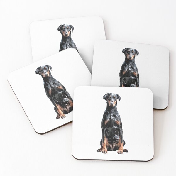 Item preview, Dobermann Doberman Pinscher Dog Portrait designed and sold by dogarts.
