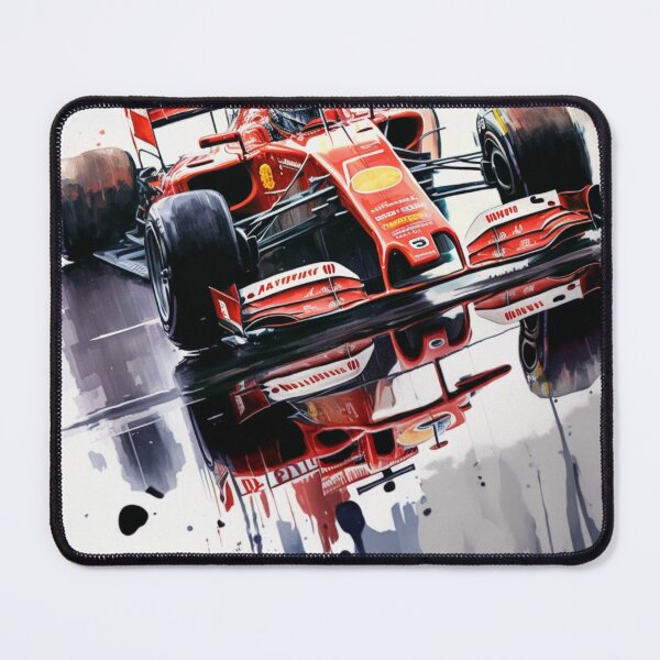 Item preview, Sebastian Vettel 2019 Ferrari SF90 F1 Watercolour Painting Print  designed and sold by PicTechNowArt.