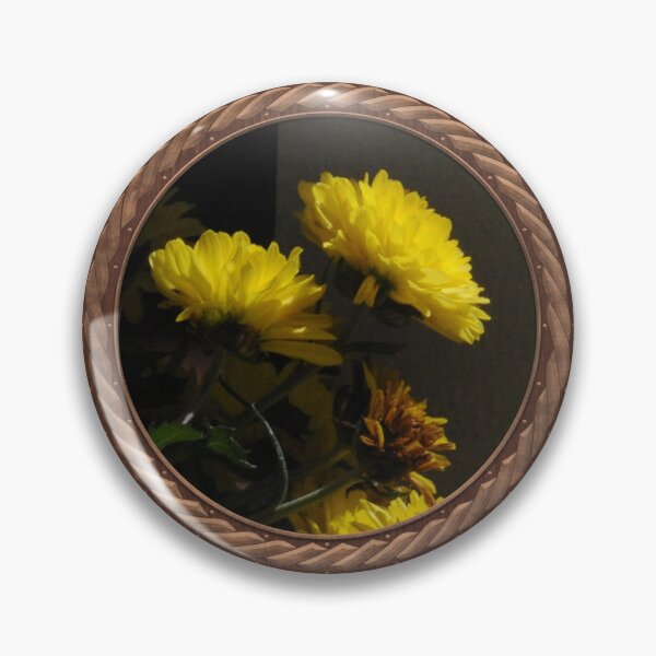 Item preview, Yellow Chrysanthemums Flowers in Celtic Circle Frame 2 designed and sold by Swabcraft.
