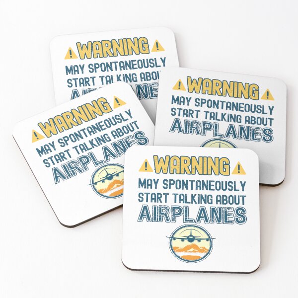 Item preview, Warning May Spontaneously Start Talking About Airplanes designed and sold by SaritasShop.