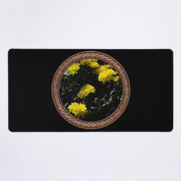 Item preview, Yellow Chrysanthemums Flowers in Celtic Circle Frame 3 designed and sold by Swabcraft.