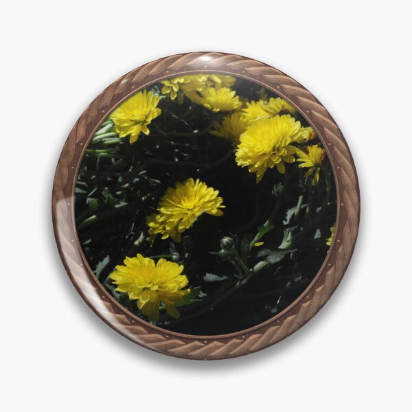 Item preview, Yellow Chrysanthemums Flowers in Celtic Circle Frame 3 designed and sold by Swabcraft.
