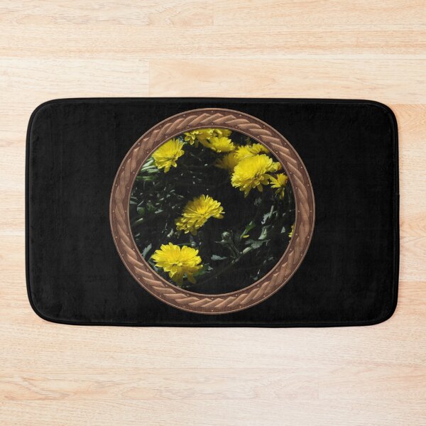 Item preview, Yellow Chrysanthemums Flowers in Celtic Circle Frame 3 designed and sold by Swabcraft.