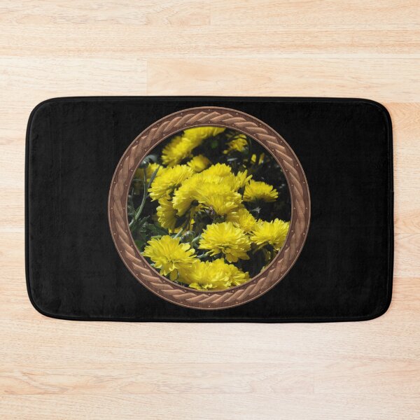 Item preview, Yellow Chrysanthemums Flowers in Celtic Circle Frame 4 designed and sold by Swabcraft.
