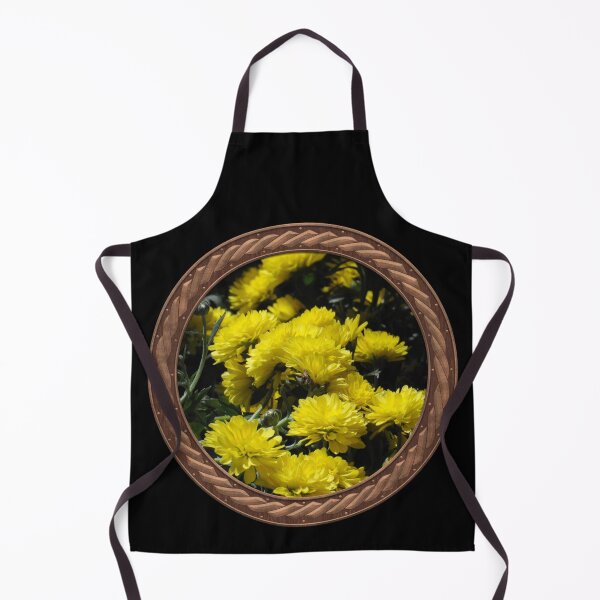 Item preview, Yellow Chrysanthemums Flowers in Celtic Circle Frame 4 designed and sold by Swabcraft.