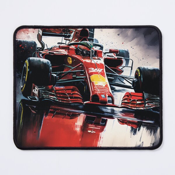 Item preview, Sebastian Vettel 2019 Ferrari SF90 F1 Watercolour Painting Print  designed and sold by PicTechNowArt.