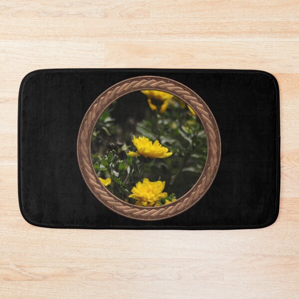 Item preview, Yellow Chrysanthemums Flowers in Celtic Circle Frame 5 designed and sold by Swabcraft.