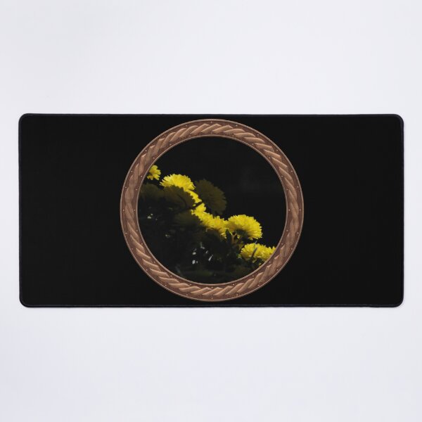 Item preview, Yellow Chrysanthemums Flowers in Celtic Circle Frame 8 designed and sold by Swabcraft.