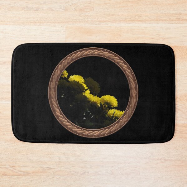 Item preview, Yellow Chrysanthemums Flowers in Celtic Circle Frame 8 designed and sold by Swabcraft.