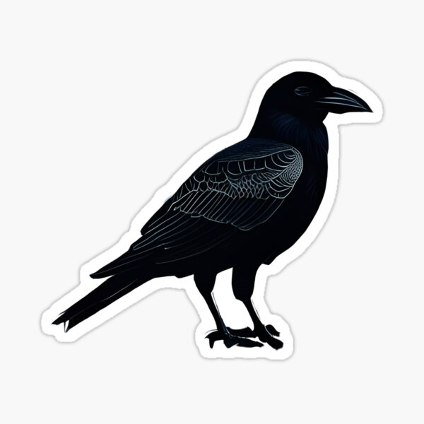Item preview, Pitch Black Raven designed and sold by WitchyWare.