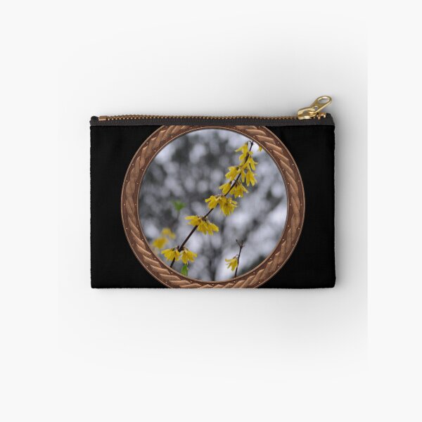 Item preview, Yellow Forsythia Flowers in Celtic Circle Frame 10 designed and sold by Swabcraft.
