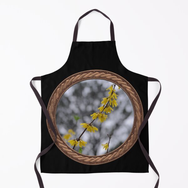 Item preview, Yellow Forsythia Flowers in Celtic Circle Frame 10 designed and sold by Swabcraft.