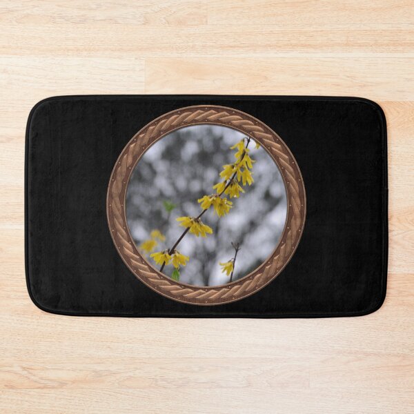 Item preview, Yellow Forsythia Flowers in Celtic Circle Frame 10 designed and sold by Swabcraft.