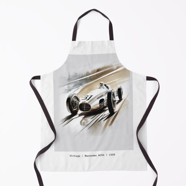 Item preview, Vintage Mercedes 1939 Mercedes W154 F1 Watercolour Painting Print designed and sold by PicTechNowArt.