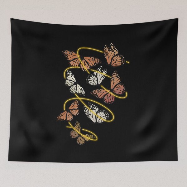 Item preview, Flying Butterfly Golden and White Butterflies  designed and sold by alenaz.