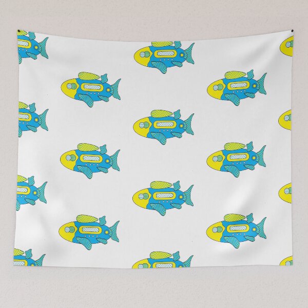 Item preview, Submarine Fish Ocean designed and sold by spyduckz.