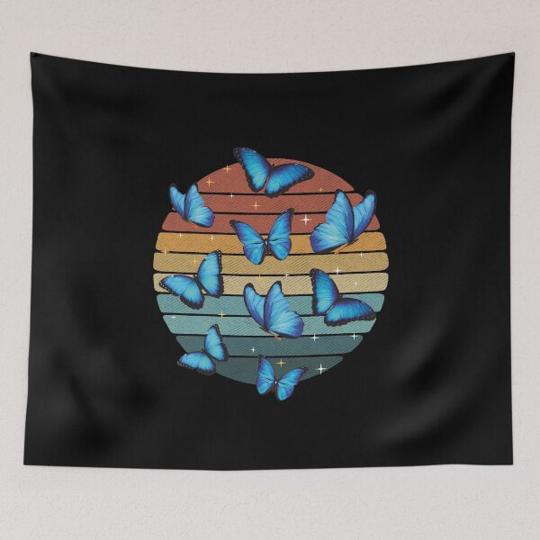 Item preview, Blue Butterfly Magical Vintage Art designed and sold by alenaz.
