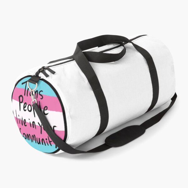 Item preview, Trans People live in your community (black outline) designed and sold by MakeMeASidekick.