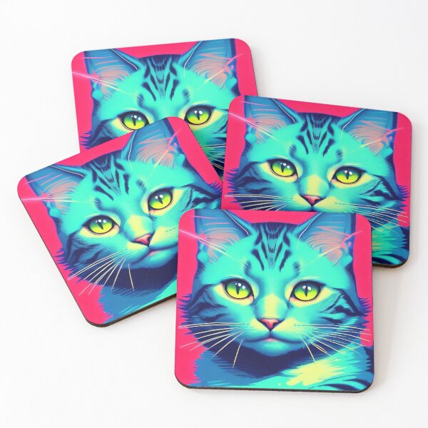 Item preview, Teal Cat by Perceptual Paradox Creations designed and sold by hobbit73.