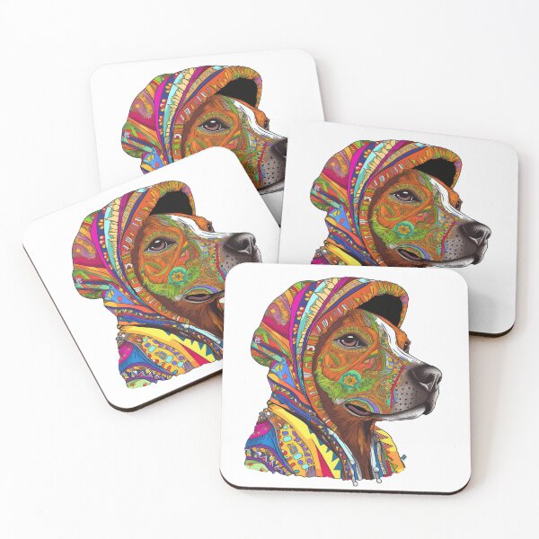 Item preview, Dog ethnic style sticker designed and sold by Natalia-Van-R.