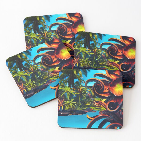 Item preview, A taste of the tropics.  Beautiful orchid flowers by the water banks.  designed and sold by Sweet-Medley.