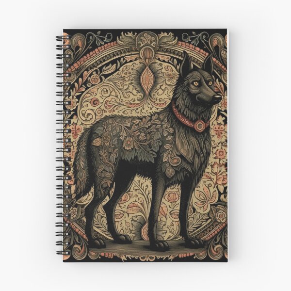 Item preview, Belgian Sheepdog (Groenendael) Ornate Folk Art Dog Design designed and sold by Appyrances.