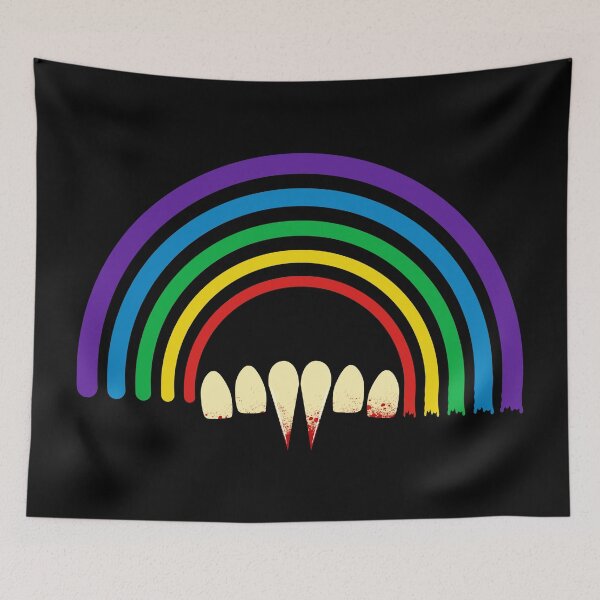 Item preview, Gay Vampire Rainbow | Vampire Teeth | Queer Horror Fan designed and sold by ProdbyNiECO.