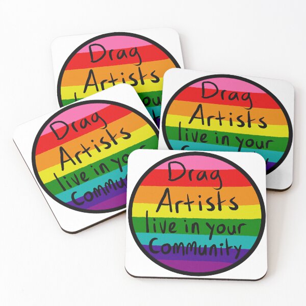 Item preview, Drag Artists live in your community (black outline) designed and sold by MakeMeASidekick.