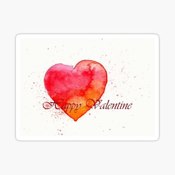 Happy Valentine - Gruß zum Valentinstag Sticker