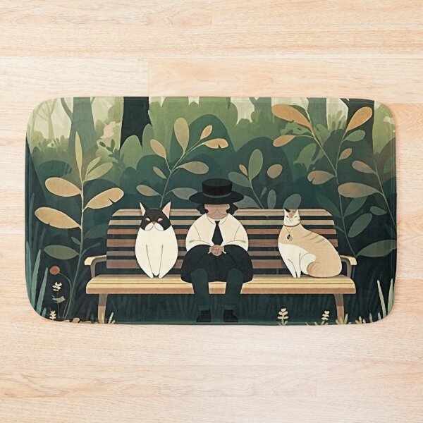 Item preview, A man with two cats designed and sold by MakeLifeFun.