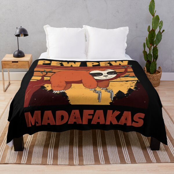 Item preview, sloth Pew Pew Madafakas designed and sold by SplashPrint.