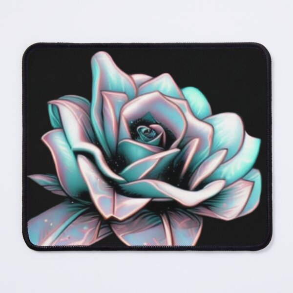 Aperçu de l'œuvre Rose bioluminescente bleue et rose créée et vendue par WitchyWare.